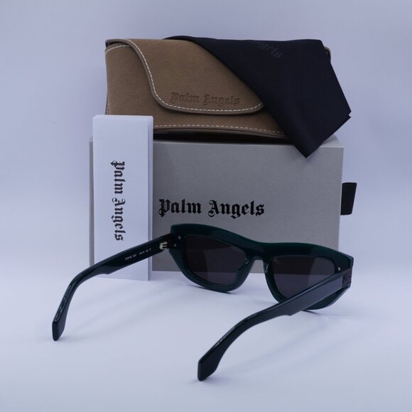 Palm Angels PERI10E CLAIRE 5507 Cat Eye Sunglasses - Green/Dark Grey - Picture 9 of 9